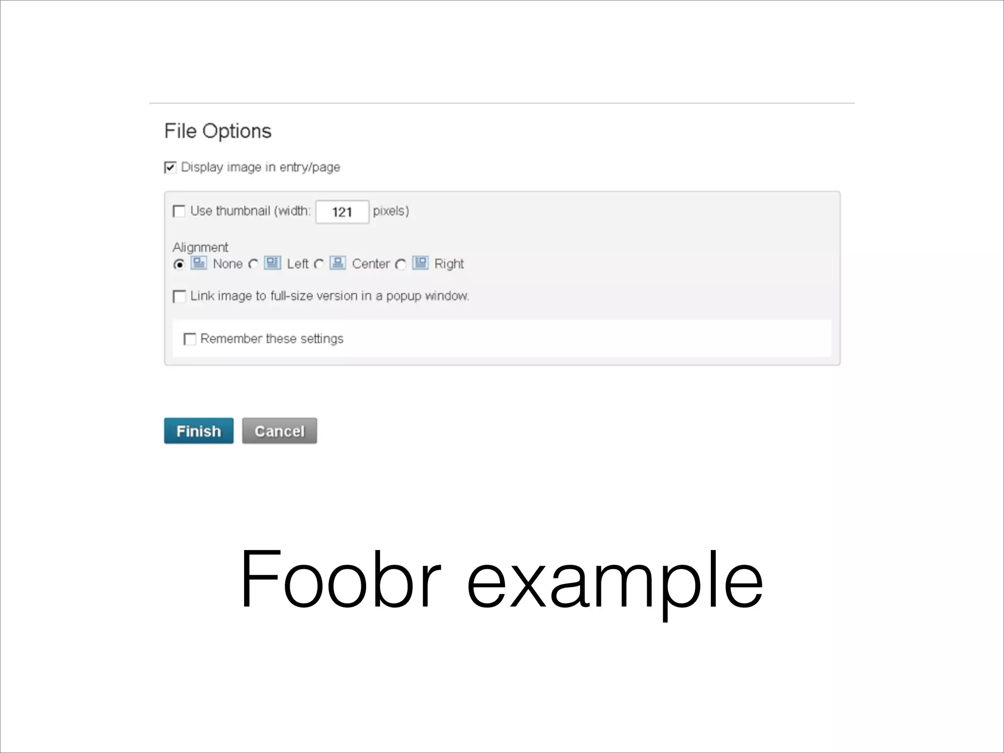 Foobr example

 