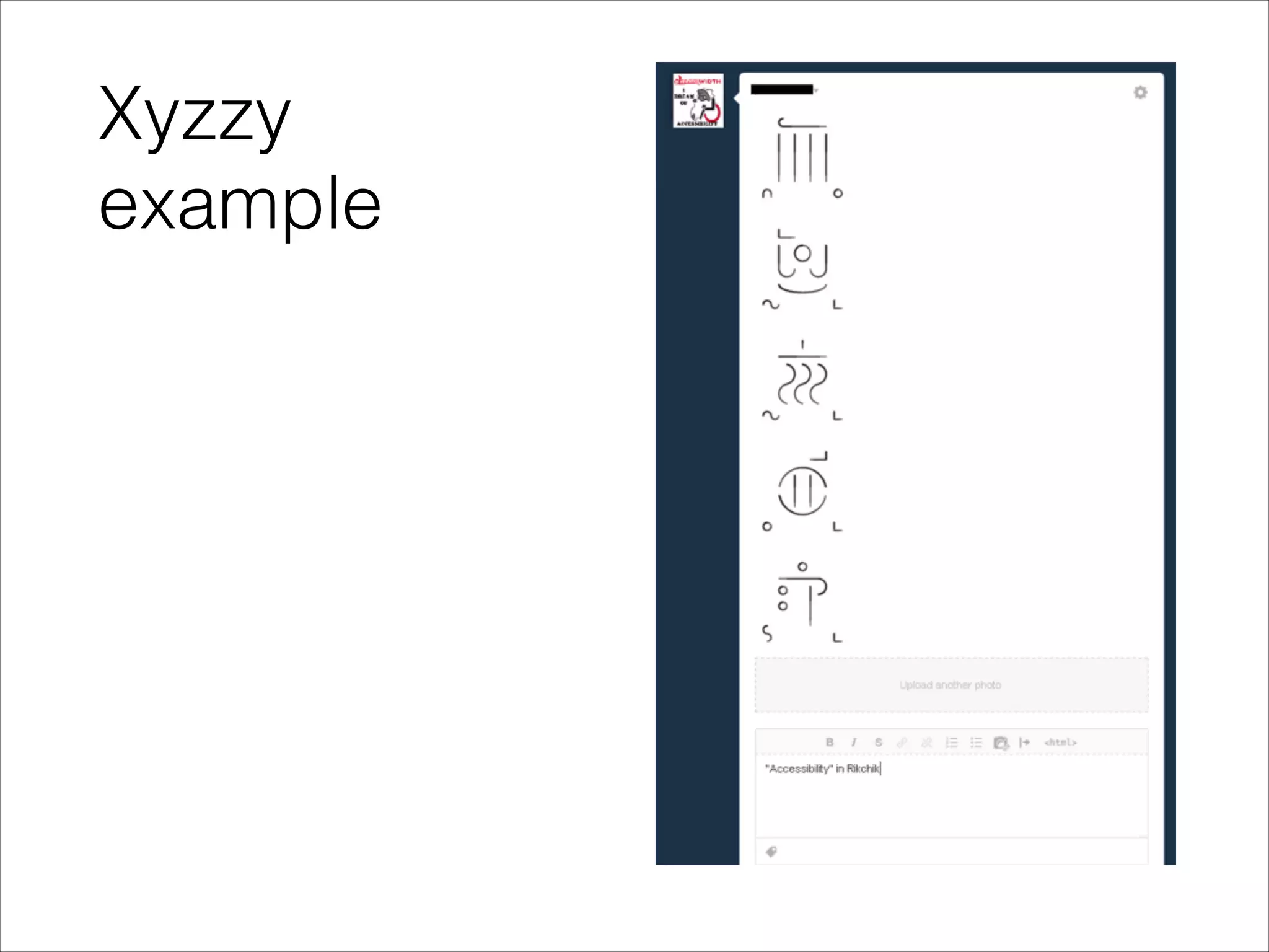Xyzzy
example

 