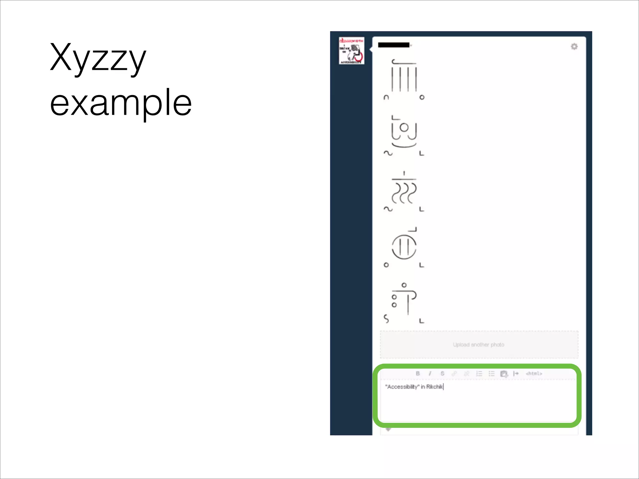 Xyzzy
example

 