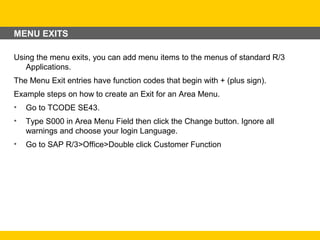User exit training | PPT