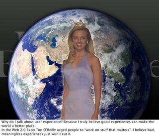 The Value of User Experience (from Web 2.0 Expo Berlin 2008)