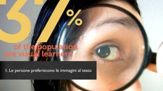 1. Le persone preferiscono le immagini al testo
 