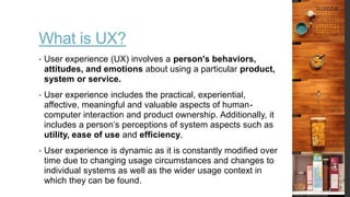 User eXperience insights