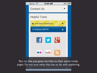 But no, that just gives me links to their social media
pages. I’m not sure what that has to do with exploring.
 