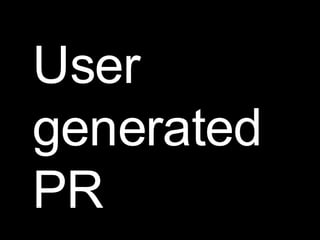 User generated PR 