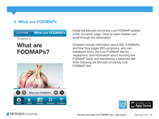Monash University Low FODMAP Diet App User Guide | PDF