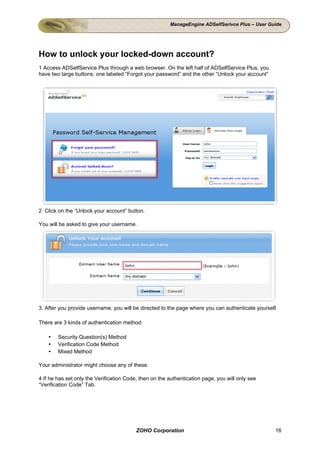 ADSelfService User guide | PDF