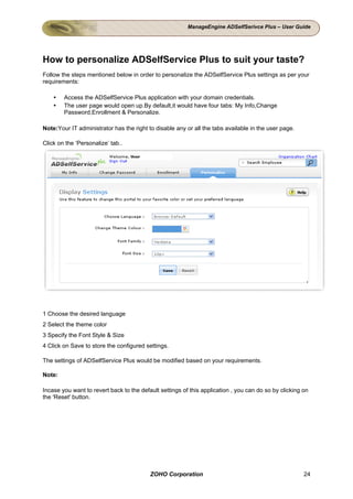 ADSelfService User guide | PDF