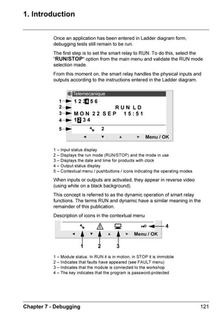 ZELIO2_EN.book Page 47 Tuesday, January 13, 2004 11:53 AM




      :$7+'2* /( 0HQX


     RQILJXULQJ WKH ZDWFKGRJ
                      3URFHGXUH

      T‡rƒ†        9r†p…vƒ‡v‚


                   8‚svtˆ…rÃ‡urÃ8`8G@Ãƒh…h€r‡r…Ãˆ†vtÃ‡urÃÃhqÃÃxr’†Ã‚sÃ‡urÃp‚‡r‘‡ˆhyÃ

                   €rˆ


      !            Whyvqh‡rÃ‡urÃyvrÃˆ†vtÃ‚rÃ‚sÃ‡urÃxr’†)Ã   ←→
                   Sr†ˆy‡)Ã‡urÃ8`8G@Ãƒh…h€r‡r…Ãv†Ã‰hyvqh‡rqÃhqÃ‡urÃX6U8C9PBÃƒh…h€r‡r…Ãv†Ã

                   hp‡v‰h‡rq)Ãv‡Ãiyvx†


                  8‚svtˆ…rÃ‡urÃX6U8C9PBÃƒh…h€r‡r…Ãˆ†vtÃ‡urÃÃhqÃÃxr’†Ã‚sÃ‡urÃ

                   p‚‡r‘‡ˆhyÃ€rˆ


      #            Whyvqh‡rÃ‡urÃ€‚qvsvph‡v‚†Ãi’Ãƒ…r††vtÃHrˆPF

                   Sr†ˆy‡)Ã‡urÃqv†ƒyh’Ã…r‡ˆ…†Ã‡‚Ã‡urÃH6DIÃ€rˆ




     KDSWHU   RQILJXUDWLRQ 0HQX                                                          
 