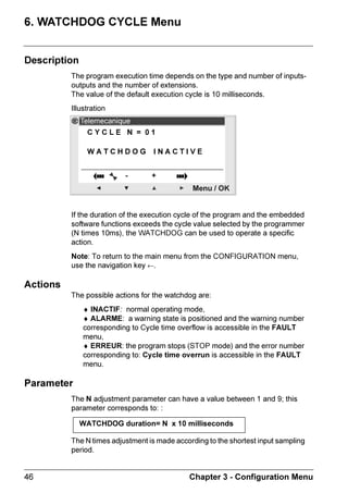7KLV VFUHHQ LV GLVSODHG E GHIDXOW ZKDWHYHU WKH SURJUDPPLQJ WSH /'
                        RU )%' DQG WKH PRGH 6723 RU 581
                        ,OOXVWUDWLRQ
                                                              
                           7HOHPHFDQLTXH                            =HOLR 
                           
                                      6723 /'
                           021  6(3 
                           
                                          
                                                                   0HQX  2.

                        7KH ,138762873876 VFUHHQ FDQ EH XVHG WR YLHZ
                           ♦ ,QSXW VWDWXV  WR  $ WR 3  