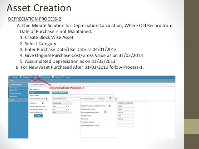 Asset Depreciation Software