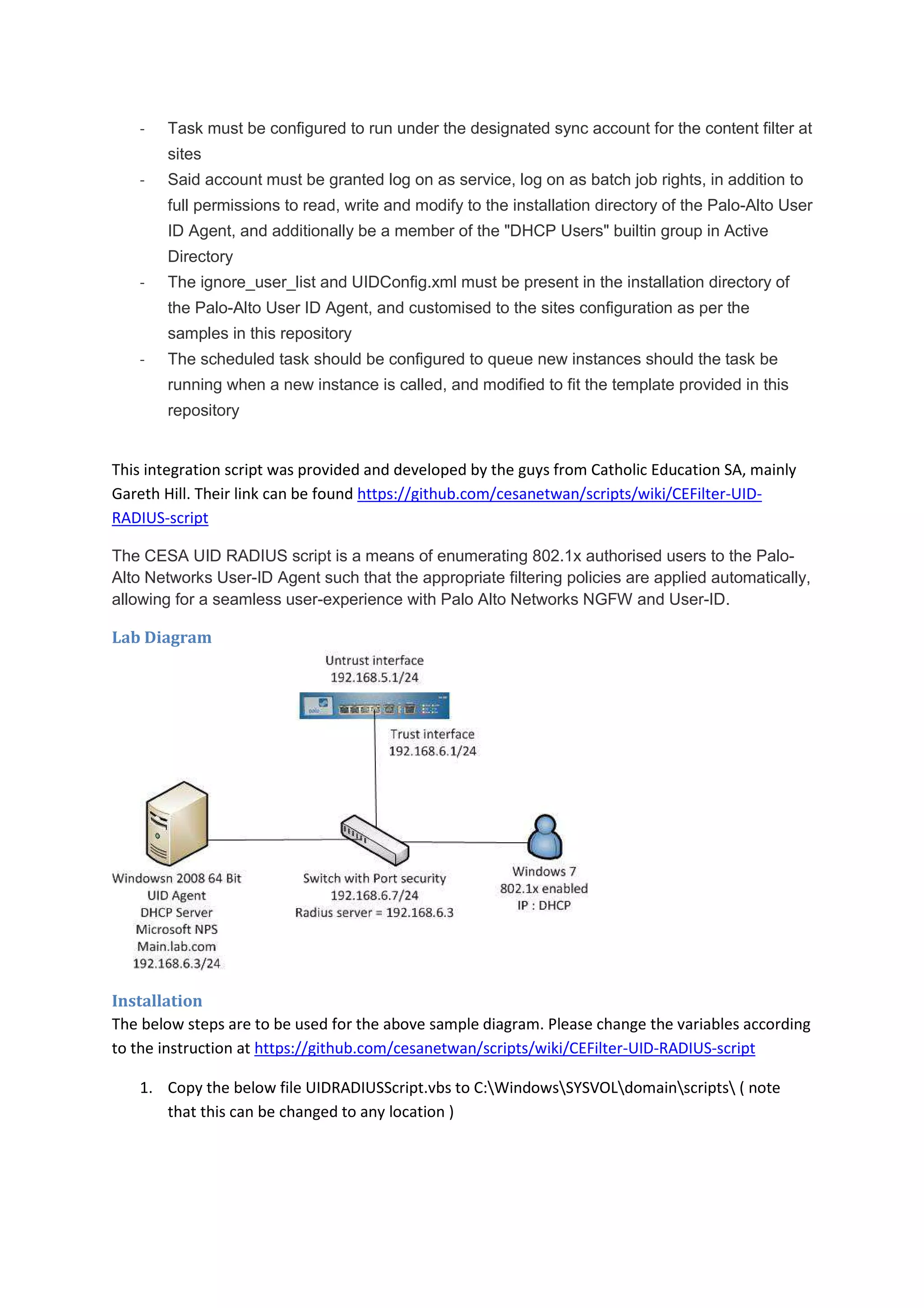 User id installation and configuration | PDF