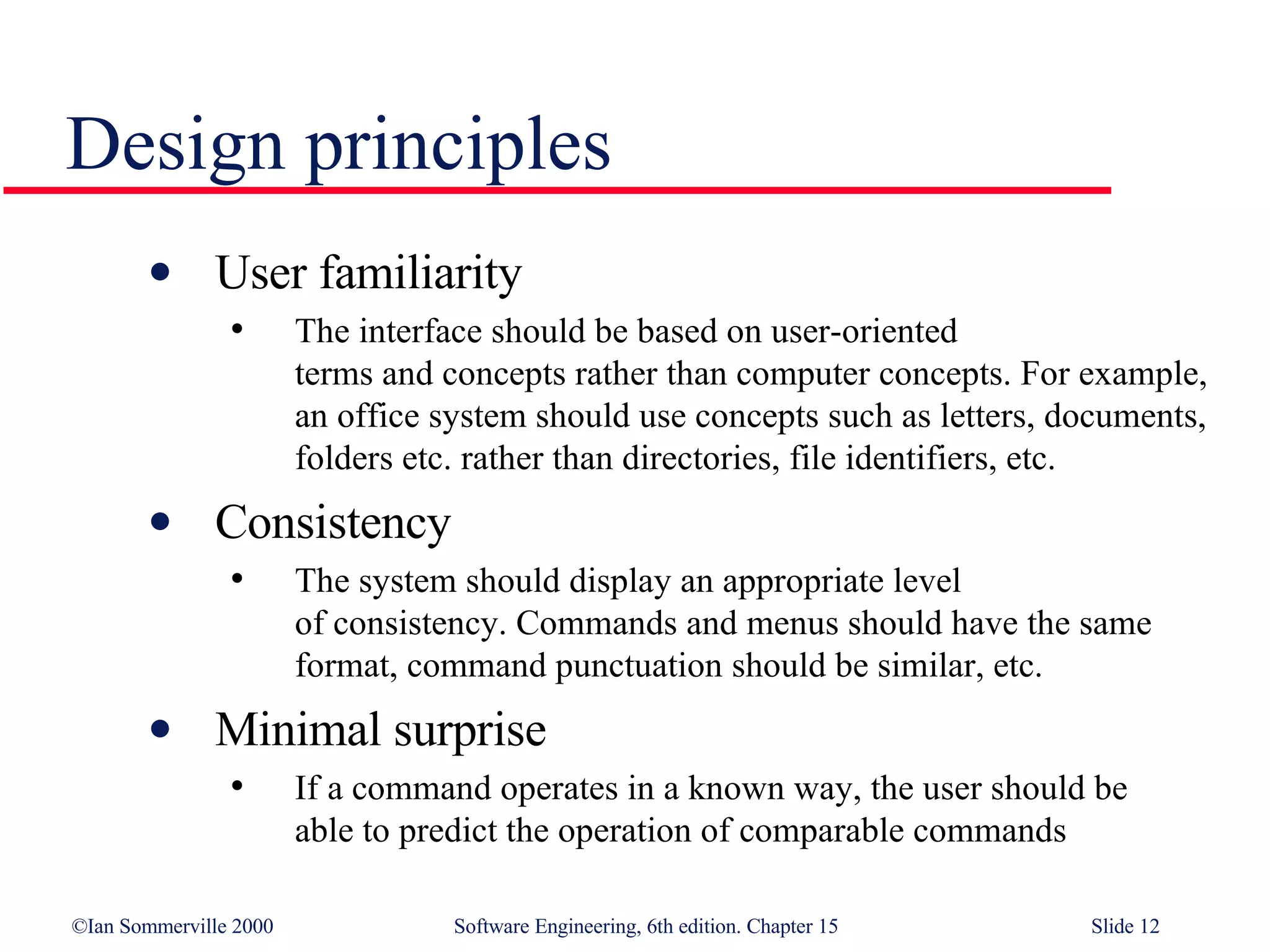 User Interface Design in Software Engineering SE15 | PPT | Operating ...