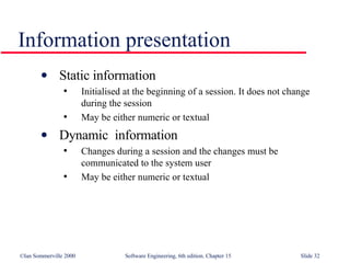 User Interface Design in Software Engineering SE15 | PPT