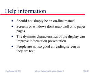 User Interface Design in Software Engineering SE15 | PPT
