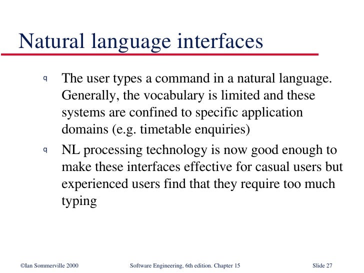 Define Natural Language Interface What Is Natural Language