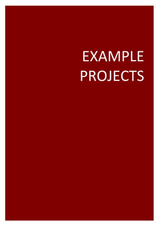 EXAMPLE 
                                                         PROJECTS 




Project Programming & Prioritisation Toolkit       45 
 