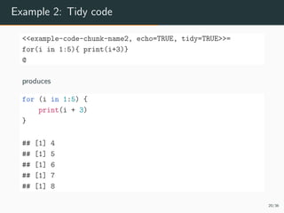 An introduction to knitr and R Markdown | PDF