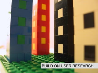 BUILD ON USER RESEARCH 