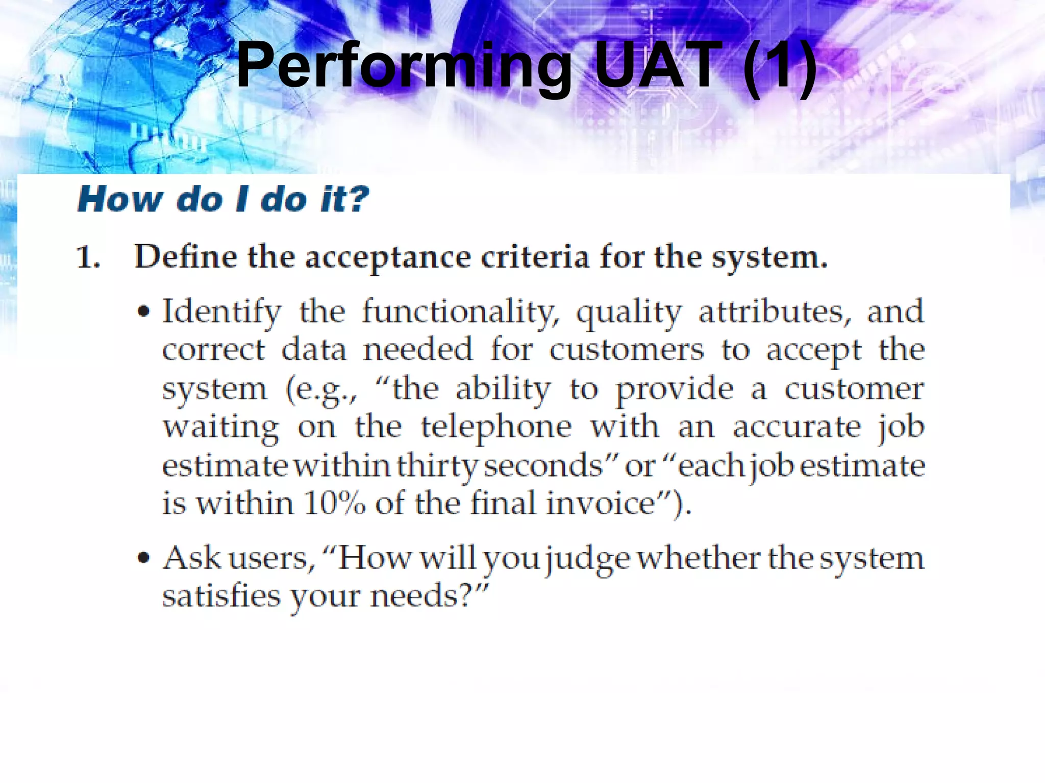 Performing UAT (1)

 