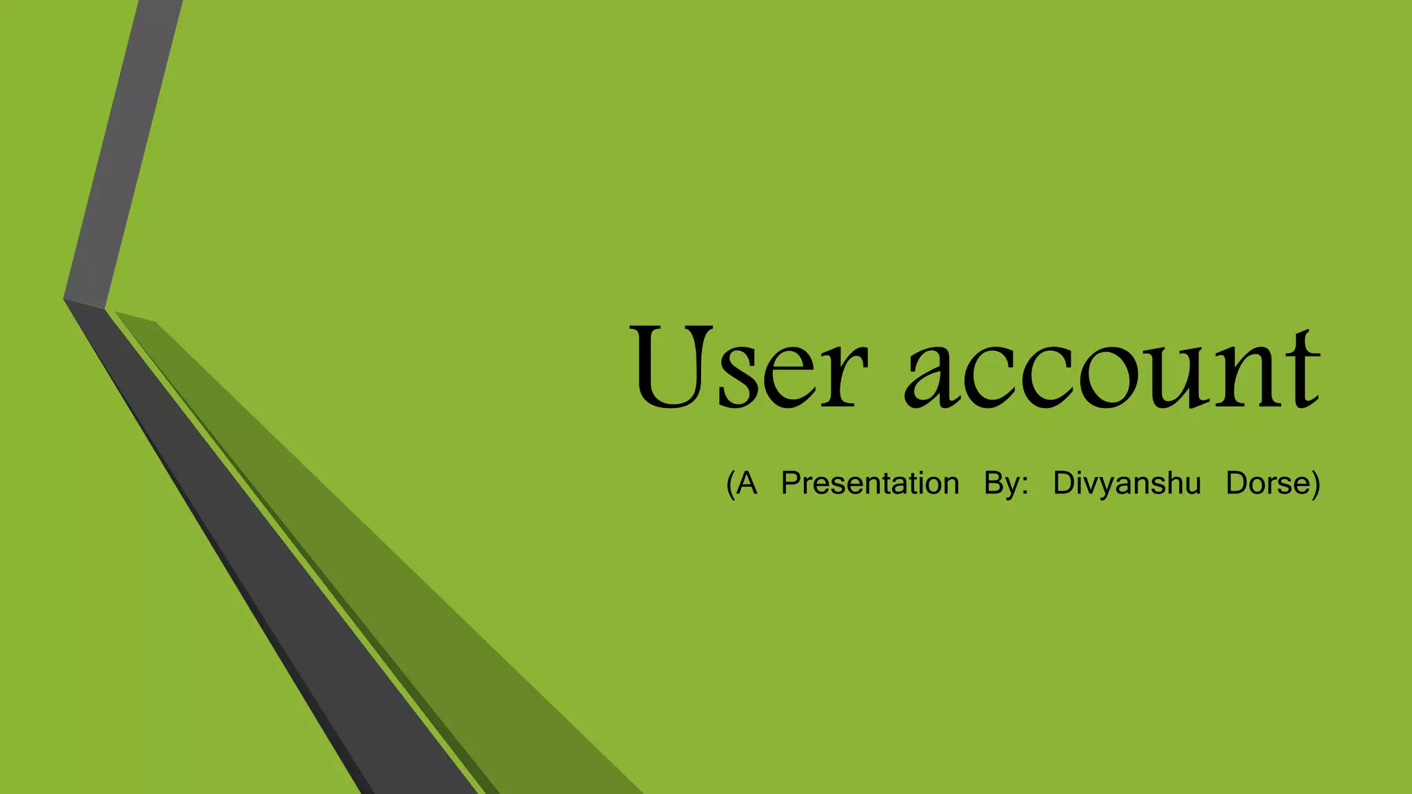 User account (Windows) | PPTX