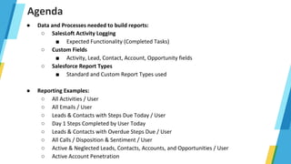 SalesLoft Advanced Reporting - User Activity Metrics | PDF