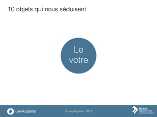 © userADgents – 2013
10 objets qui nous séduisent
Le
votre	
  
 