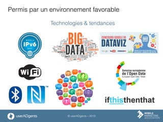 © userADgents – 2013
Permis par un environnement favorable
Technologies & tendances
 