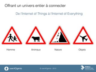 © userADgents – 2013
Offrant un univers entier à connecter
Homme Animaux Nature Objets
De l’Internet of Things à l’Internet of Everything
 