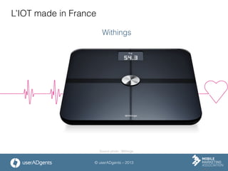 © userADgents – 2013
L’IOT made in France
Withings
Source photo : Withings
 