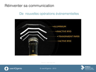 © userADgents – 2013
Réinventer sa communication
De nouvelles opérations évènementielles
Source : start-cap.com
 