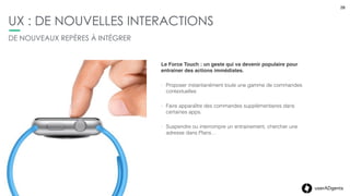 userADgents
CLIENT3. L’APPLE WATCH : SPECIFICATIONS TECHNIQUES
28
 