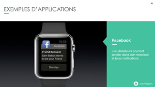 46userADgents
EXEMPLES D’APPLICATIONS
46
46
BMW
L’application permettrait aux
conducteurs de voir le
pourcentage de batterie qu’il
leur reste dans leur véhicule
électrique.
userADgents
 