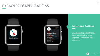 48userADgents
EXEMPLES D’APPLICATIONS
48
48
Instagram
L’application Instagram
permettrait de voir son feed
et ses notiﬁcations et d’aimer
les photos en double tapant.
userADgents
 