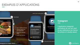 49userADgents
EXEMPLES D’APPLICATIONS
49http://mashable.com/2015/02/02/tesla-app-for-apple-watch/
49
Tesla (concept)
L’application pourrait
permettre de verrouiller et
déverrouiller la voiture,
allumer les phares, gérer la
température et la batterie.
userADgents
 