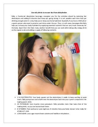 rally recovery drink