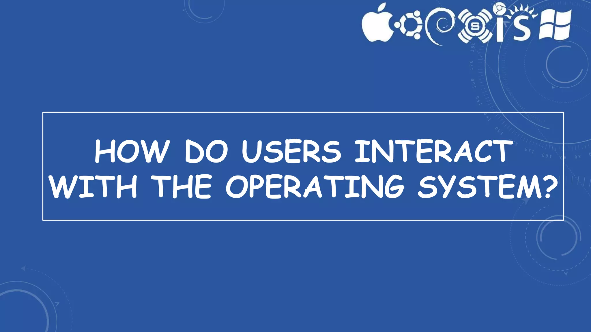 User and Operating System Interface | PPTX | Operating Systems ...