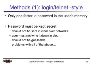Comprehensive Overview of User Authentication Principles and Methods | PPT
