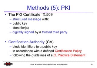 Comprehensive Overview of User Authentication Principles and Methods | PPT