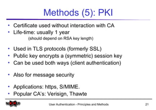 Comprehensive Overview of User Authentication Principles and Methods | PPT