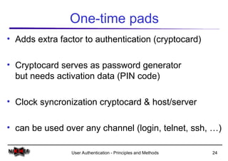 Comprehensive Overview of User Authentication Principles and Methods | PPT