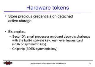 Chipknip Comprehensive Overview of User Authentication Principles and Methods | PPT