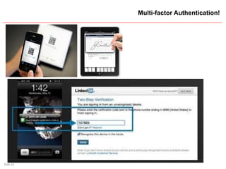 Slide 16
Multi-factor Authentication!
 