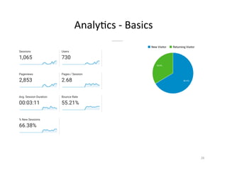 Analy2cs	-	Basics	
26	
 