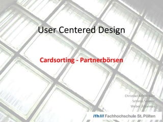 User centered design - Personas