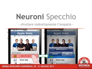 Neuroni Specchio
- sfruttare indirettamente l’empatia -
 
