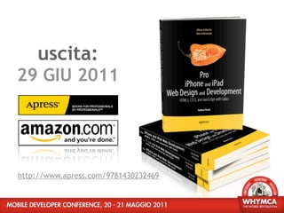 uscita:
29 GIU 2011




http://www.apress.com/9781430232469
 