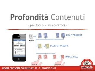 Profondità Contenuti
    - più focus = meno errori -
 