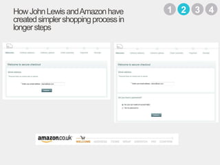 3142How John Lewis and Amazon have created simpler shopping process in longer steps