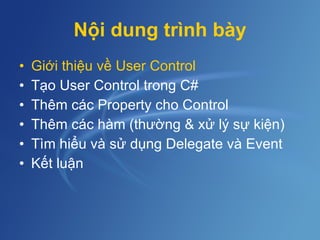 User Control | PPT